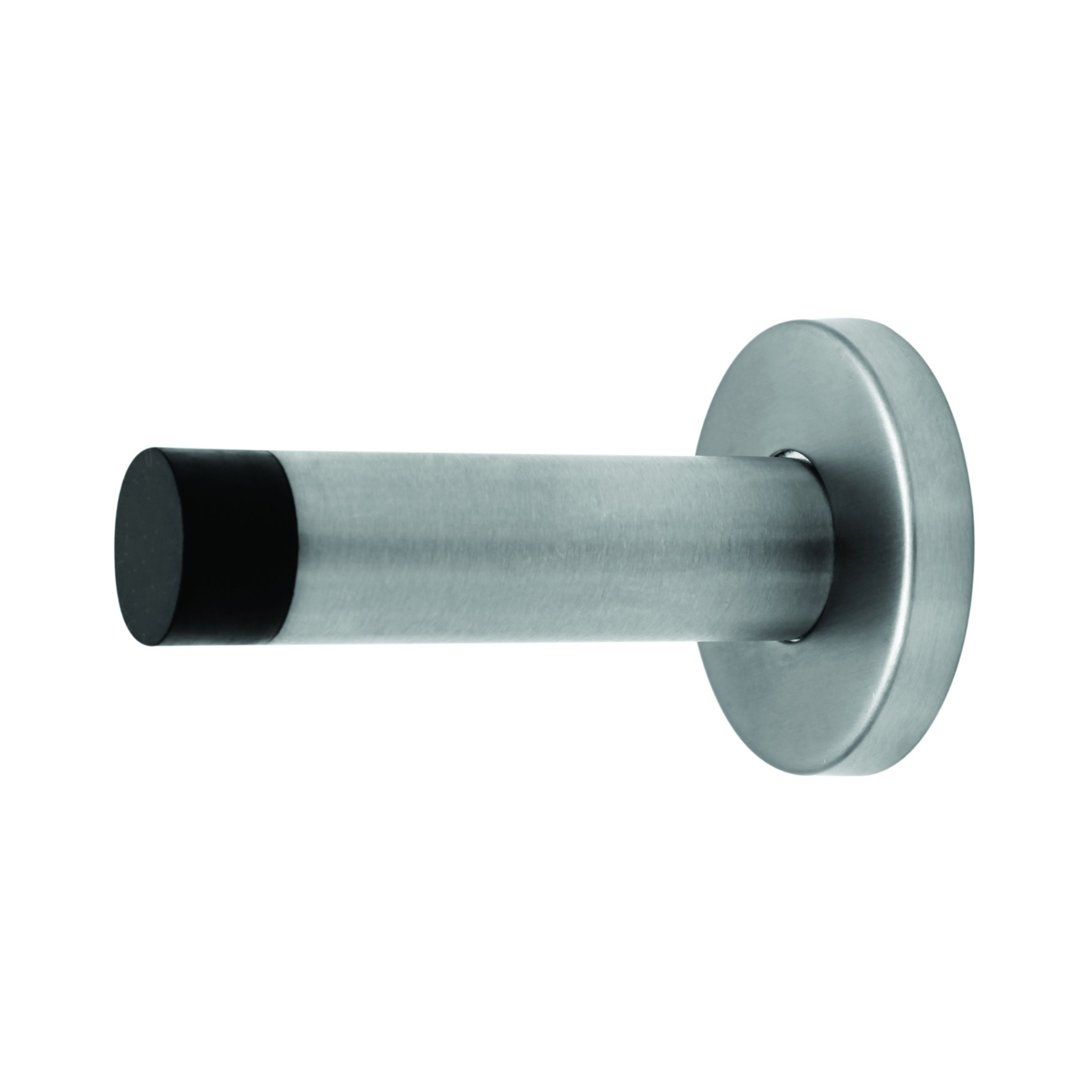 FDS02.SS, Door Stop, Wall Mounted, Round, 90mm (l) x 19mm (Ø), Stainless Steel, CISA