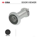 FDV1.BL, Door Viewer, 40-44mm (l), 180º View, Black, CISA-1