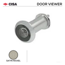 FDV1.SN, Door Viewer, 40-44mm (l), 180º View, Satin Nickel, CISA-1