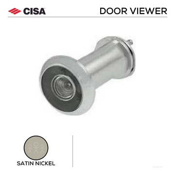 Main product view showing CISA Satin Nickel Door — proper hardware with a bit of attitude for doors, 44mm (l).