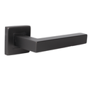 FS201.S._.MBL, Lever Handles, Form, On Square Rose, With Escutcheons, Matt Black, CISA-2