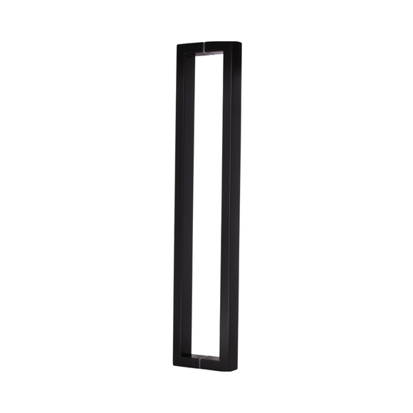 FP.OB09.BB.MBL, Pull Handle, Rectangular, Oblong, D Handle, BTB, 40x20mm x 620mm (l) x 600mm (ctc), Matt Black, CISA