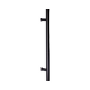 FP.T102.BTF.MBL, Pull Handle, Tubular, T Handle, BoltThru, 25mm (Ø) x 500mm (l) x 350mm (ctc), Matt Black, CISA-2