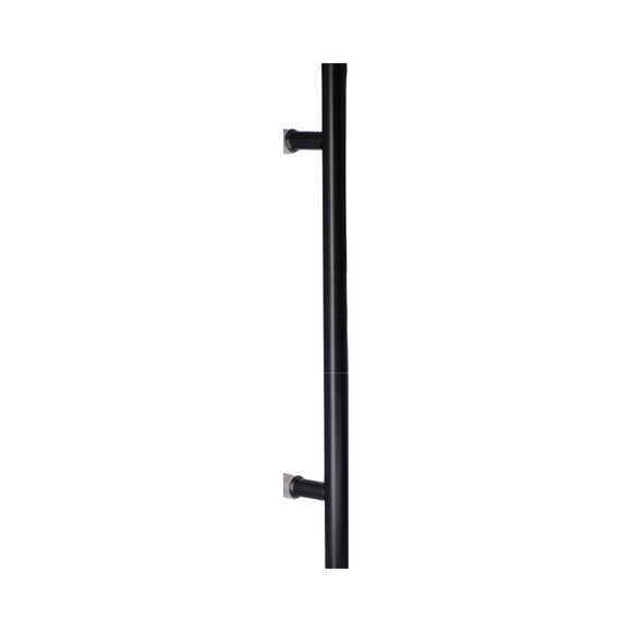 FP.T104.BTF.MBL, Pull Handle, Tubular, T Handle, BoltThru, 32mm (Ø) x 300mm (l) x 200mm (ctc), Matt Black, CISA