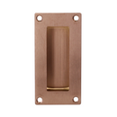 FP01.SRG, Flush Pull, Rectangular, 102mm (l) x 51mm (w), Satin Rose Gold, CISA-2