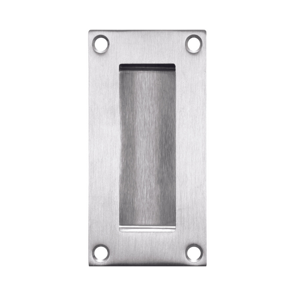 FP01.SS, Flush Pull, Rectangular, 102mm (l) x 51mm (w), Stainless Steel, CISA