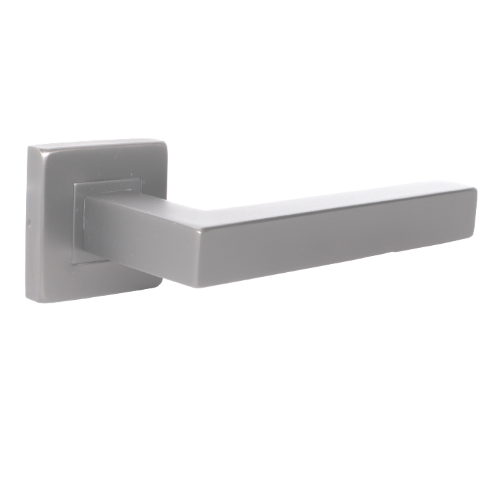 FS201.S._.SS, Lever Handles, Form, On Square Rose, With Escutcheons, Stainless Steel, CISA