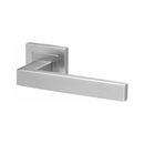 QS Stainless Steel Lever Handle shown in alternate angle, giving patio and sliding doors strong stainless style.