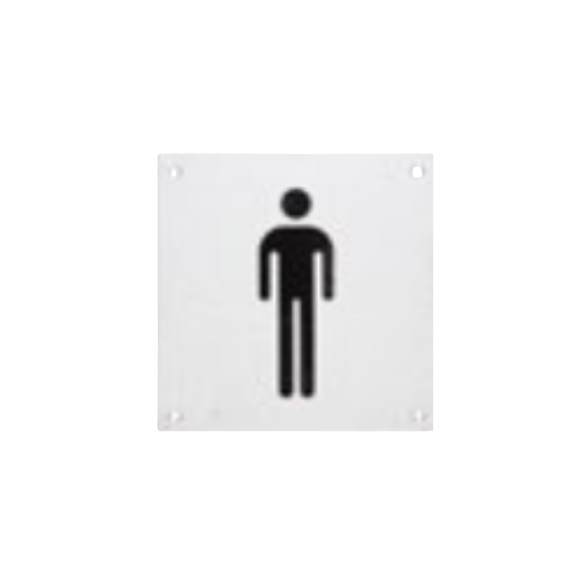 DSS-130, Door Signage, Male sign, 150mm (l), 150mm (w), 1,2mm (t), Stainless Steel, DORMAKABA