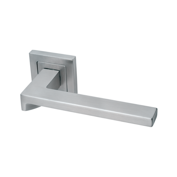 QS Stainless Steel Lever Handle alternate angle for patio and sliding doors — clean stainless confidence.