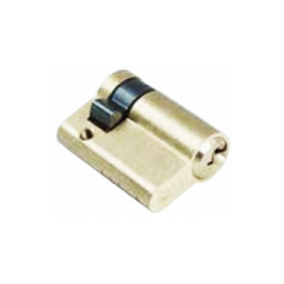 QS1102SB, 40mm - 30/10, Half (Single Cylinder), Key, Keyed to Differ (Standard), 3 Keys, 5 Pin, Satin Brass, QS