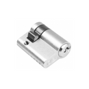 QS1102SN, 40mm - 30/10, Half (Single Cylinder), Key, Keyed to Differ (Standard), 3 Keys, 5 Pin, Satin Nickel, QS-2
