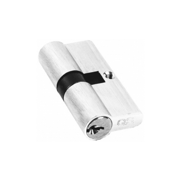 QS1105SN, 70mm - 35/35, Double Cylinder, Key to Key, Keyed to Differ (Standard), 3 Keys, 5 Pin, Satin Nickel, QS