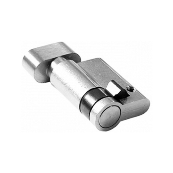 QS1108SN Single, 43mm - 21.5/21.5, Half (Single Cylinder), Thumbturn, Keyed to Differ (Standard), 3 Keys, 5 Pin, Satin Nickel, QS