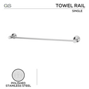 QS Stainless Steel Bathroom Accessories main product view for bathroom doors — strong stainless style.
