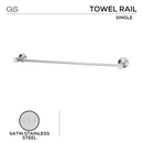 QS Stainless Steel Bathroom Accessories main product view for bathroom doors — strong stainless style.
