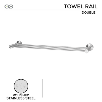Main product view showing QS Stainless Steel Bathroom Accessories — tough stainless shine for bathroom doors.