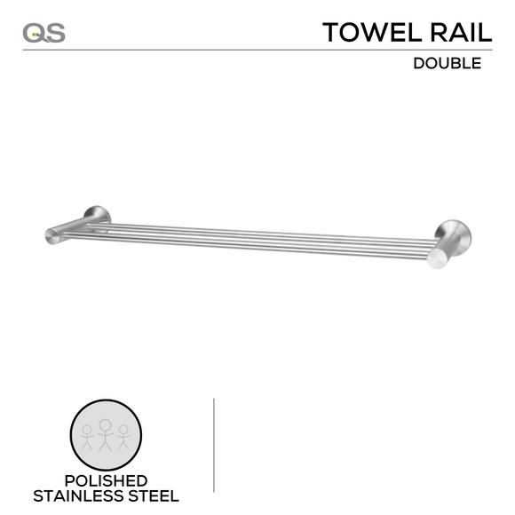 Main product view showing QS Stainless Steel Bathroom Accessories — tough stainless shine for bathroom doors.