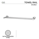 QS Stainless Steel Bathroom Accessories shown in main product view, giving bathroom doors clean stainless confidence.