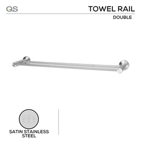 QS Stainless Steel Bathroom Accessories shown in main product view, giving bathroom doors clean stainless confidence.
