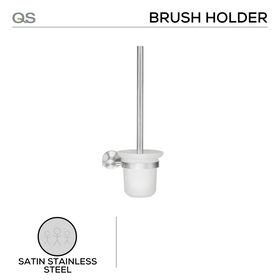 QS Stainless Steel Bathroom Accessories shown in main product view, giving bathroom doors clean stainless confidence.