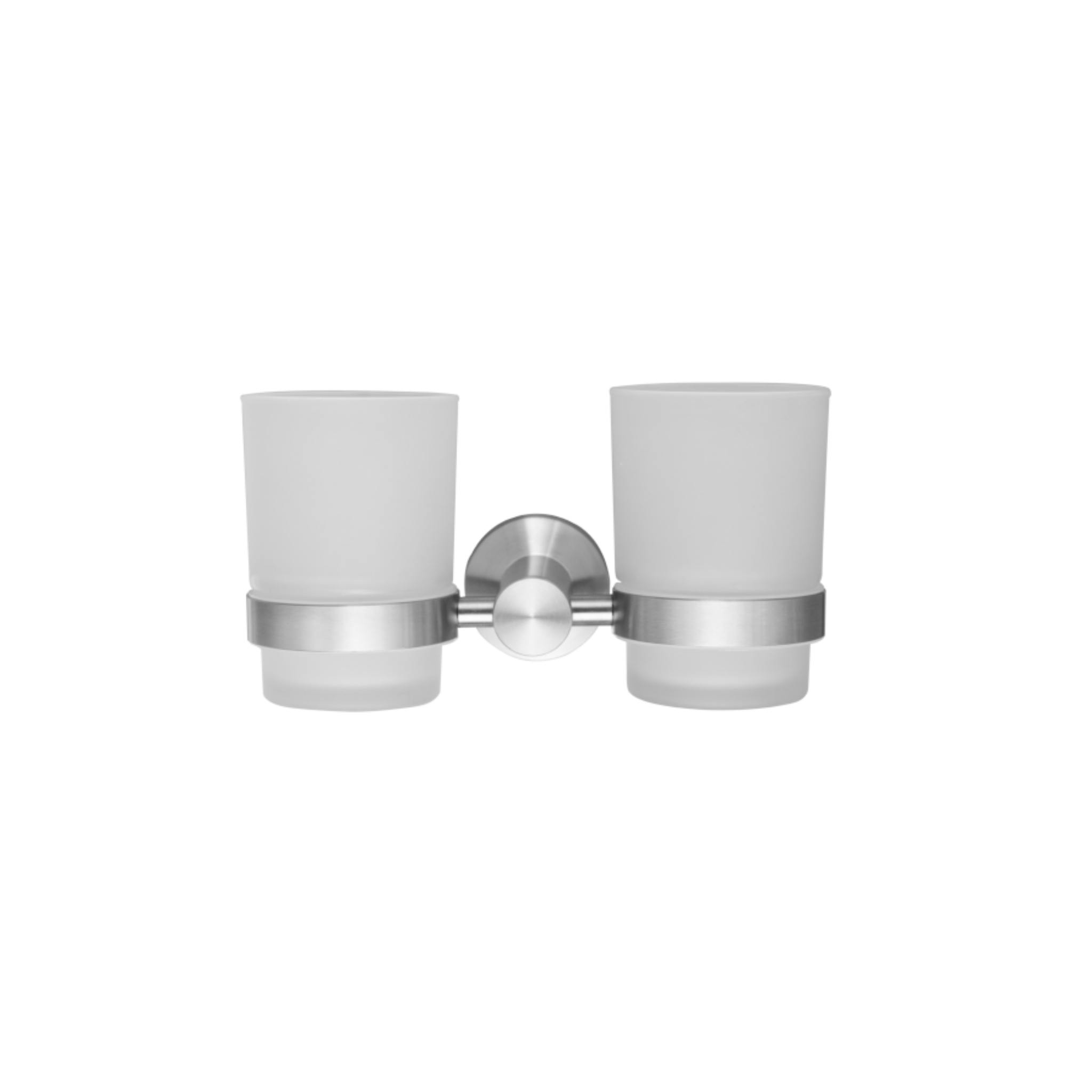 QS1507/PSS, Holder, Double Tumbler, Polished Stainless Steel, QS