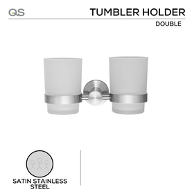 Main product view showing QS Stainless Steel Bathroom Accessories — tough stainless shine for bathroom doors.