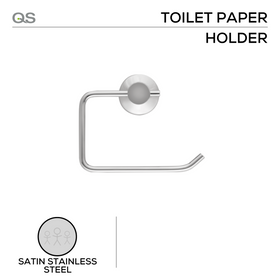QS Stainless Steel Bathroom Accessories shown in main product view, giving bathroom doors clean stainless confidence.