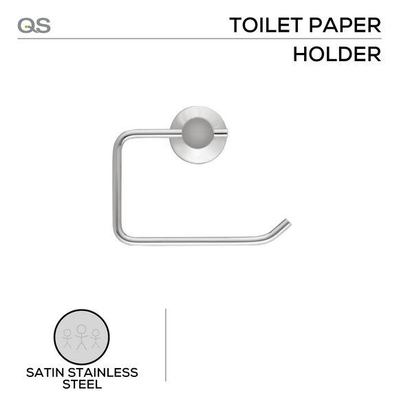 QS Stainless Steel Bathroom Accessories shown in main product view, giving bathroom doors clean stainless confidence.