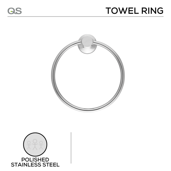 Main product view showing QS Stainless Steel Bathroom Accessories — tough stainless shine for bathroom doors.