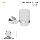 QS1510/PSS, Holder, Single Tumbler, Polished Stainless Steel, QS-1