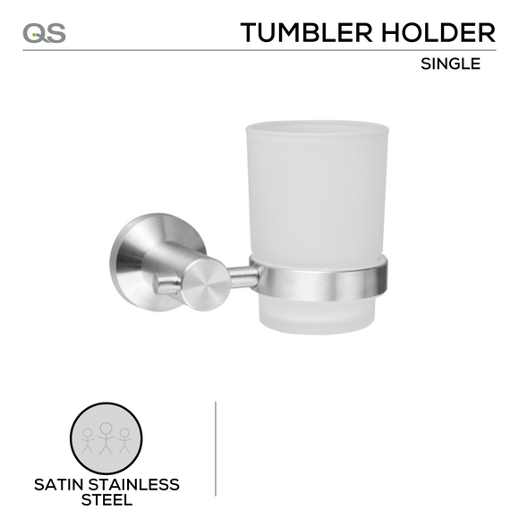 Main product view showing QS Stainless Steel Bathroom Accessories — tough stainless shine for bathroom doors.