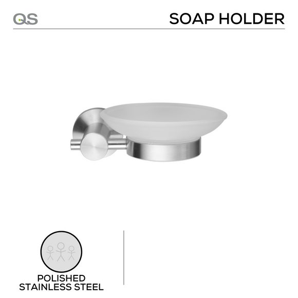QS Stainless Steel Bathroom Accessories shown in main product view, giving bathroom doors clean stainless confidence.
