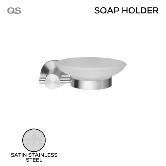 QS1511/SSS, Holder, Soap Dish, Satin Stainless Steel, QS
