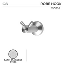 QS Stainless Steel Bathroom Accessories shown in main product view, giving bathroom doors clean stainless confidence.
