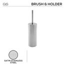 Main product view showing QS Stainless Steel Bathroom Accessories — tough stainless shine for bathroom doors.