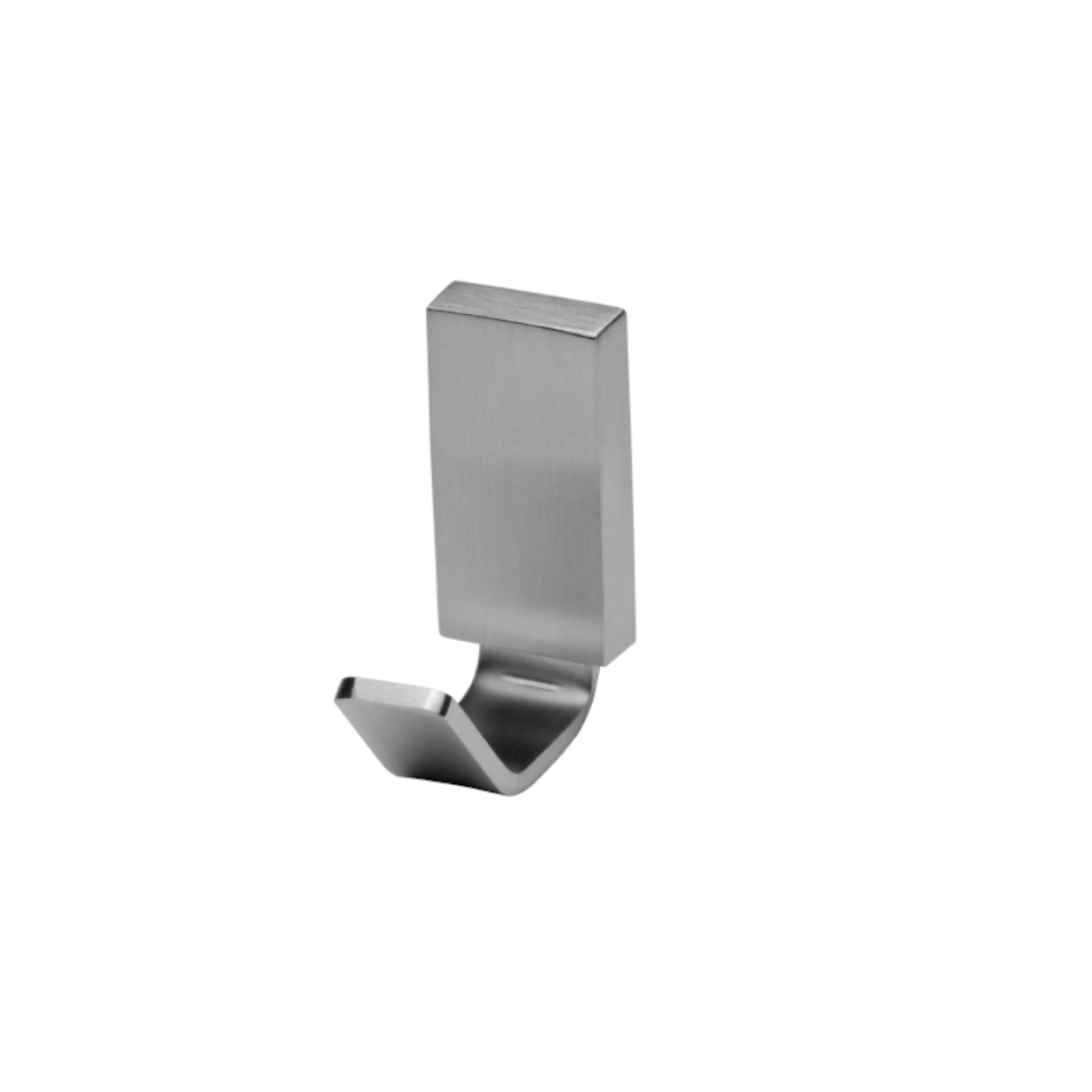 QS1521/SSS, Hook, Single Robe, Square, Satin Stainless Steel, QS