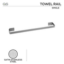 QS Stainless Steel Bathroom Accessories main product view for bathroom doors — strong stainless style.