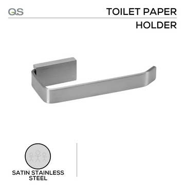 Main product view showing QS Stainless Steel Bathroom Accessories — tough stainless shine for bathroom doors.