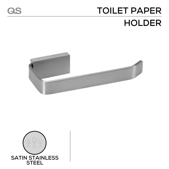 Main product view showing QS Stainless Steel Bathroom Accessories — tough stainless shine for bathroom doors.