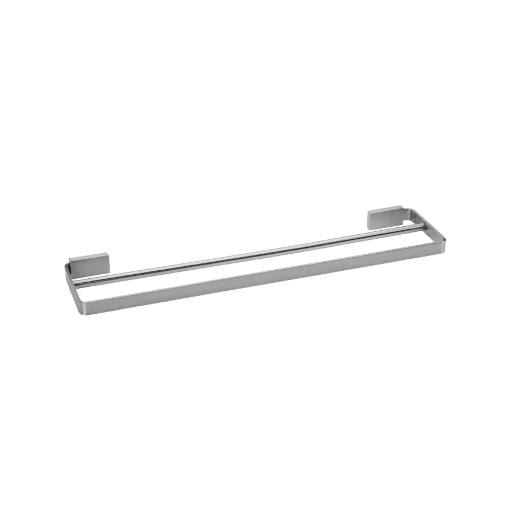 QS1524/SSS, Rail, Double Towel, Square, Satin Stainless Steel, QS