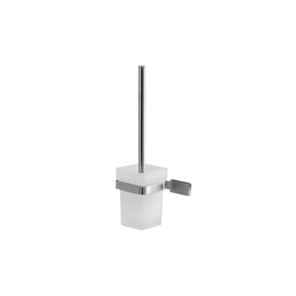 QS1525/SSS, Holder, Toilet Brush, Square, Satin Stainless Steel, QS