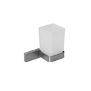 QS1526/SSS, Holder, Single Tumbler, Square, Satin Stainless Steel, QS-2