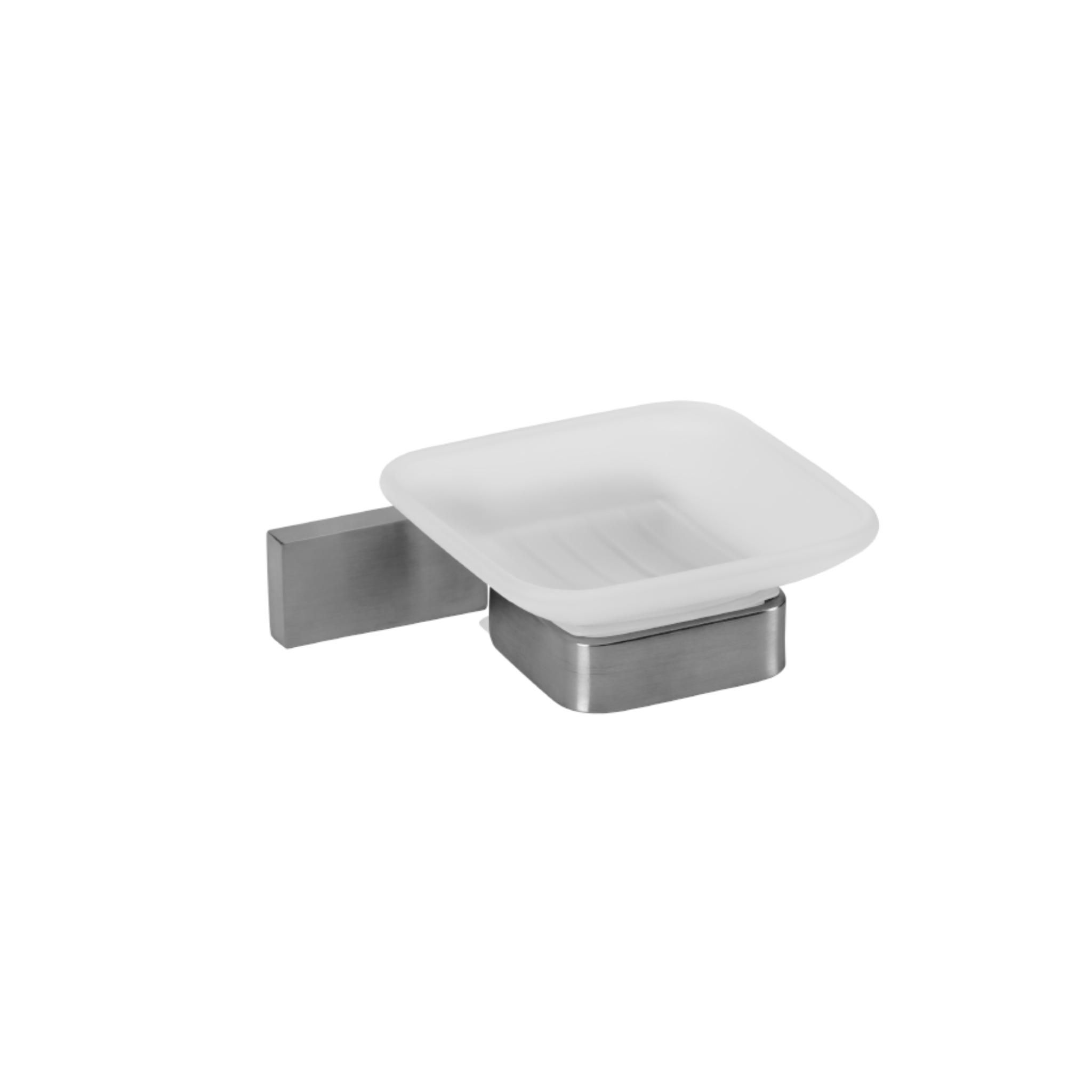 QS1527/SSS, Holder, Soap Dish, Square, Satin Stainless Steel, QS
