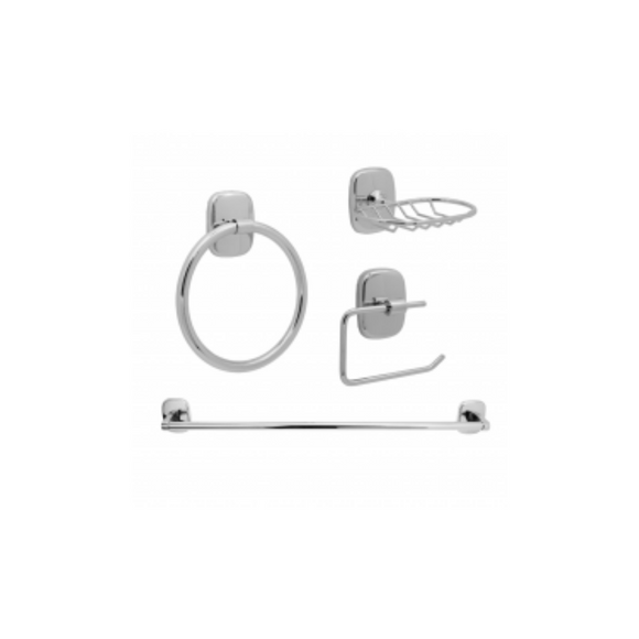 QS1560, Bathroom Set, Satin Stainless Steel, QS