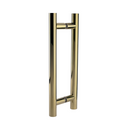 QS2503 PVD T Handle, Pull Handle, Round, T Handle, BTB, 22mm (Ø) x 200mm (l) x 125mm (ctc), Stainless Steel with PVD Brass Finish, QS-2