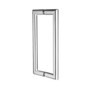 QS2601 Square D, Pull Handle, Square, D Handle, BTB, 30mm (d) x 455mm (l) x 425mm (ctc), Stainless Steel, QS-2