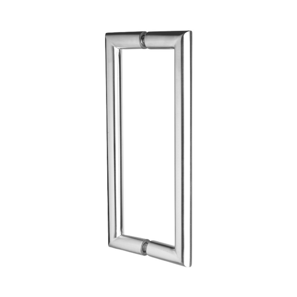 QS2602 Square D, Pull Handle, Square, D Handle, BTB, 25mm (d) x 325mm (l) x 300mm (ctc), Stainless Steel, QS