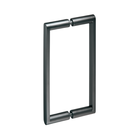 QS2604/BL Falon D, Pull Handle, BTB, 25mm (Ø) x 325mm (l) x 300mm (ctc), Stainless Steel with Black finish, QS