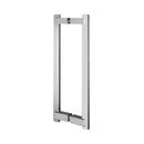 QS2612 Oblong, Pull Handle, Square, Oblong, Section Handle, BTB, 10x20mm (d) x 340mm (l) x 300mm (ctc), Stainless Steel, QS-2